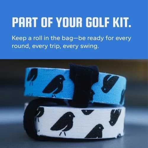 BirdieWrap Golf Sports Tape Wrap, 4-Way Stretch Athletic Tape for Hands and Fingers, Waterproof, Pre-Cut 110 Golf Finger Tape Strips thumbnail 7