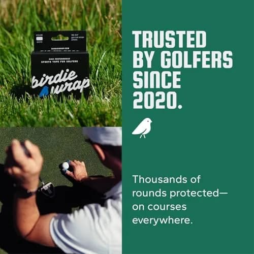 BirdieWrap Golf Sports Tape Wrap, 4-Way Stretch Athletic Tape for Hands and Fingers, Waterproof, Pre-Cut 110 Golf Finger Tape Strips thumbnail 8