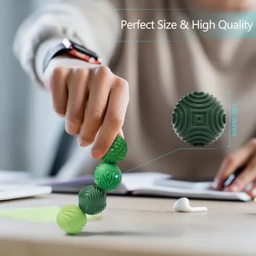 luckdoor Silicone Magnetic Balls Fidget Toys for Adults & Teens | Stress Relief Sensory Gadgets, 4PCS, Non-Toxic, Office Desk Toy, Stocking Stuffers thumbnail 5