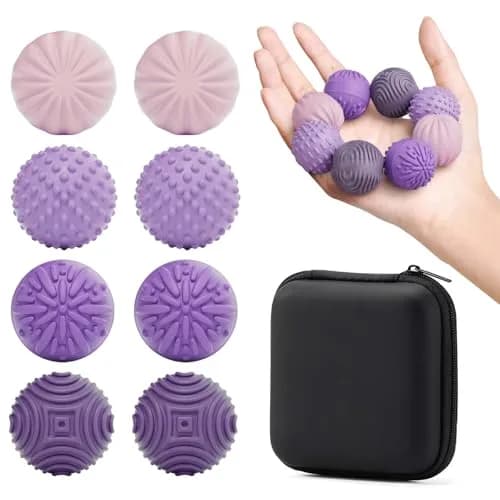 luckdoor Silicone Magnetic Balls Fidget Toys for Adults & Teens, 8PCS Lilac Purple | Sensory Stress Relief - main product image
