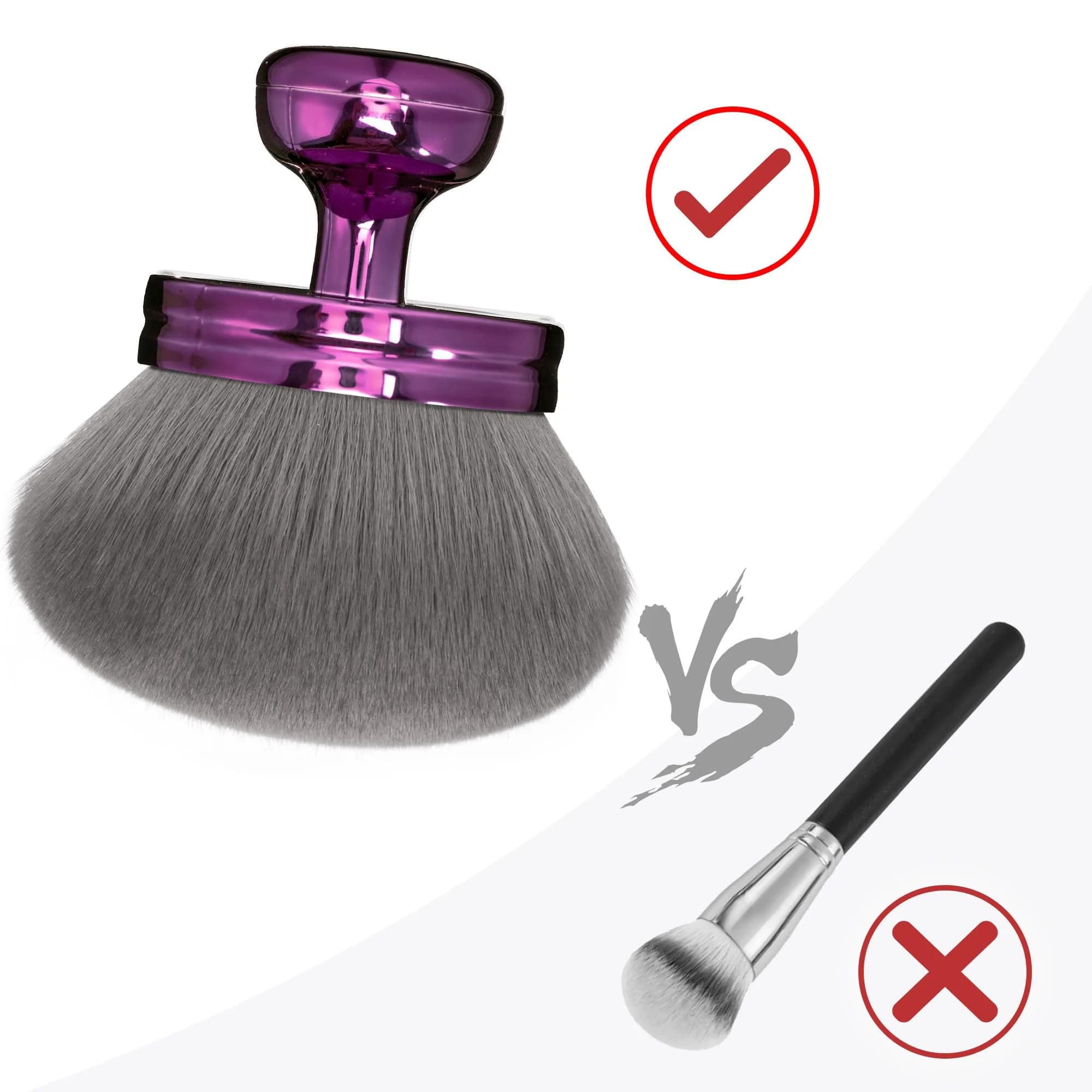 BABYSHEEP Extra Large Kabuki Leg & Body Makeup Brush 3.2inch Round Head | Flawless Self Tanner & Body Makeup Application thumbnail 4