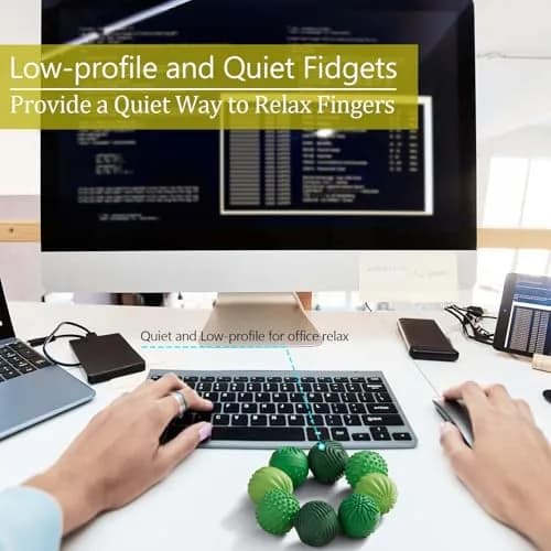 luckdoor Silicone Magnetic Balls Fidget Toys for Adults & Teens | 8PCS, Stress Relief Sensory Gadgets, Compact, Non-Toxic thumbnail 7