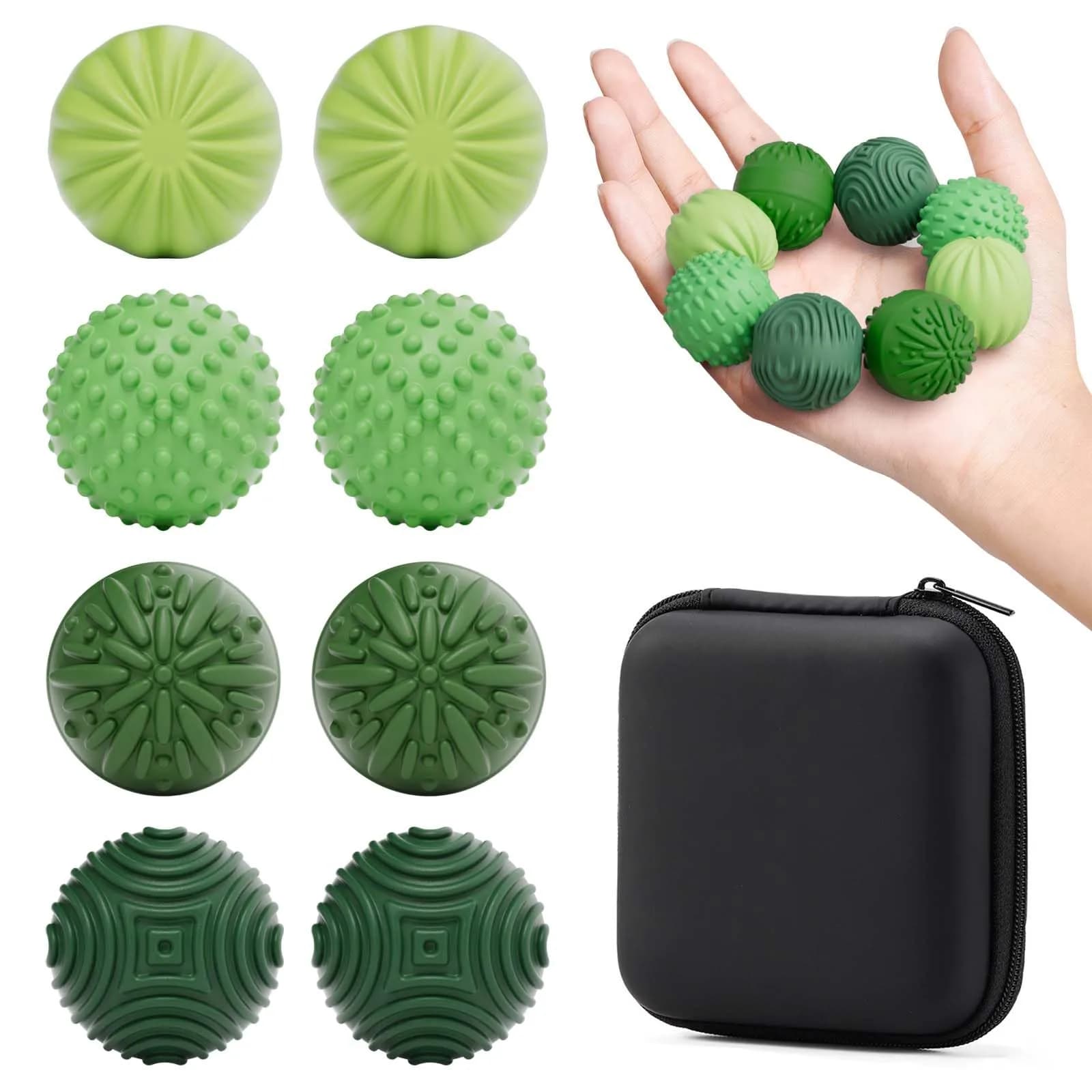 luckdoor Silicone Magnetic Balls Fidget Toys for Adults & Teens | 8PCS, Stress Relief Sensory Gadgets, Compact, Non-Toxic