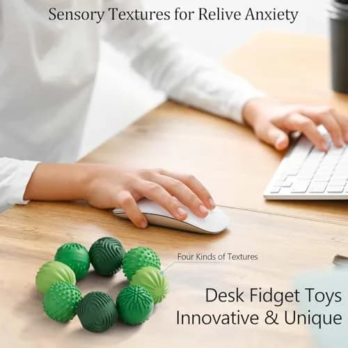 luckdoor Silicone Magnetic Balls Fidget Toys for Adults & Teens | 8PCS, Stress Relief Sensory Gadgets, Compact, Non-Toxic thumbnail 3