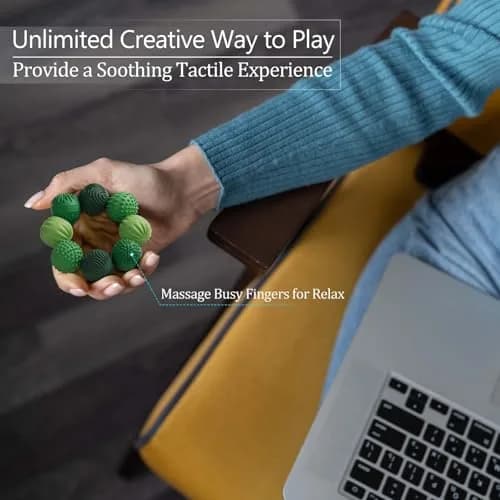 luckdoor Silicone Magnetic Balls Fidget Toys for Adults & Teens | 8PCS, Stress Relief Sensory Gadgets, Compact, Non-Toxic thumbnail 4