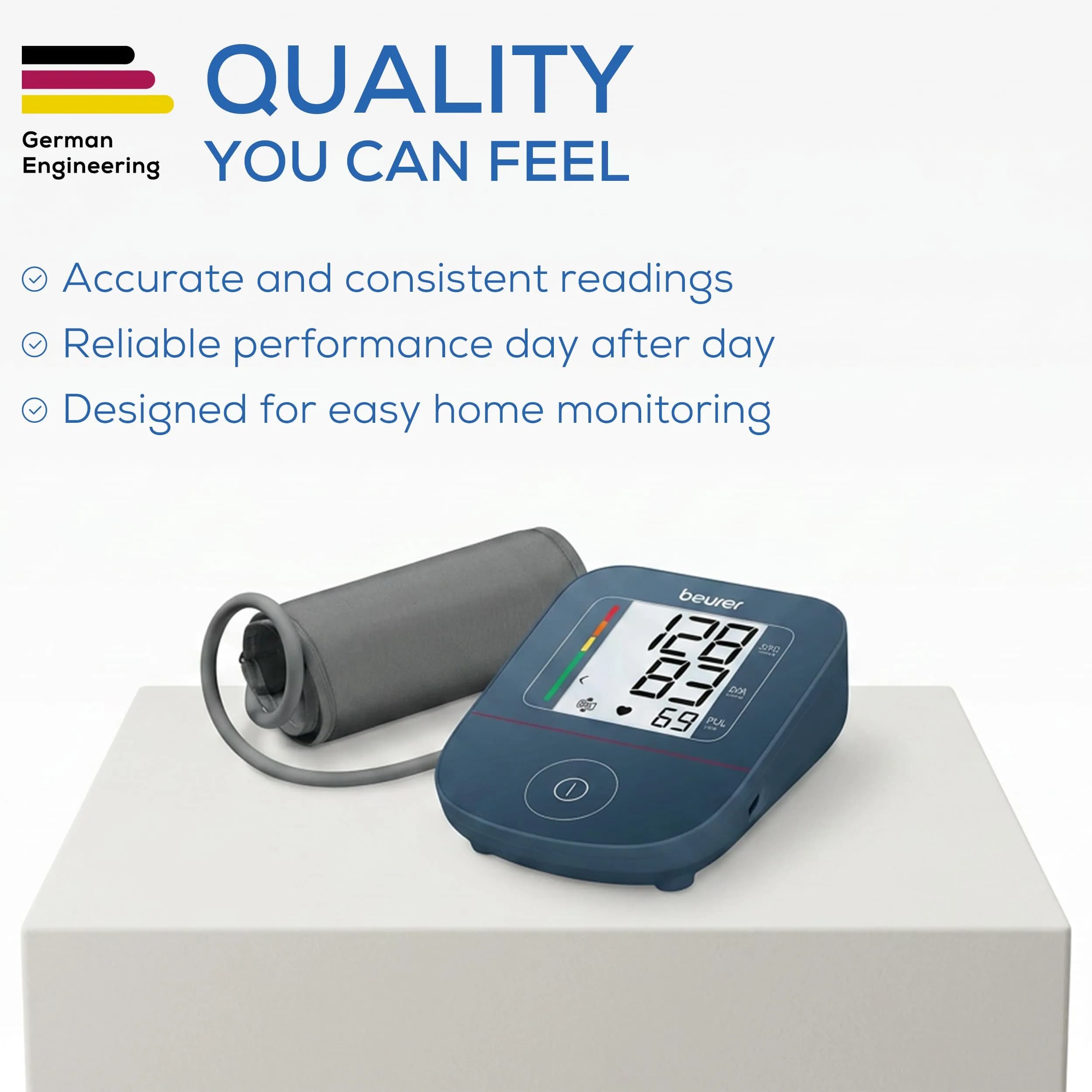 Beurer BM25 Upper Arm Blood Pressure Monitor with Arrhythmia Detection & App Tracking | 22 cm - 42 cm Cuff - view 9