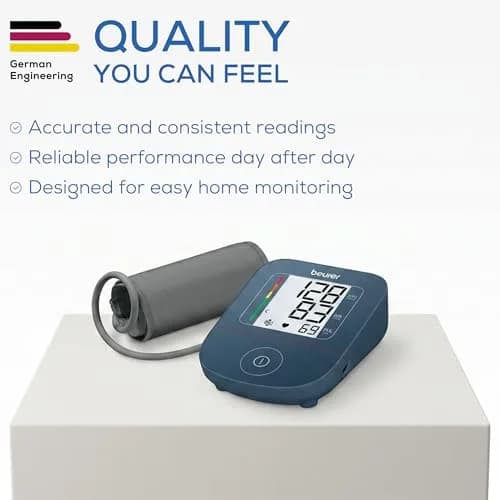 Beurer BM25 Upper Arm Blood Pressure Monitor with Arrhythmia Detection & App Tracking | 22 cm - 42 cm Cuff thumbnail 9