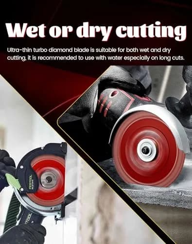 Casaverde 3" Diamond Blade with 3/8" Arbor, 2-Piece Set | Precision Cutting for Ceramic & Stone Tile thumbnail 6