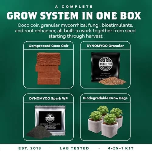 DYNOMYCO Mycorrhizal Fungi Inoculant Grow Kit | All-in-One Bio-Based Root Support (70-120 chars) thumbnail 2
