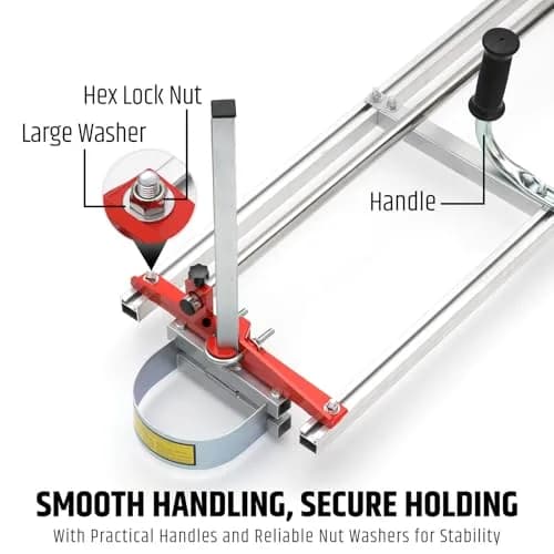 WOODSTARTER 36 Inch Portable Chainsaw Mill | Heavy-Duty Aluminum & Stainless Steel, Suitable for 14–36 Inch Chainsaws thumbnail 4