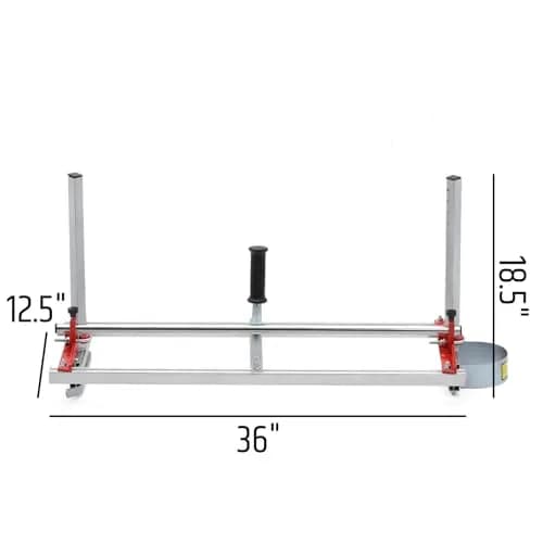 WOODSTARTER 36 Inch Portable Chainsaw Mill | Heavy-Duty Aluminum & Stainless Steel, Suitable for 14–36 Inch Chainsaws thumbnail 6