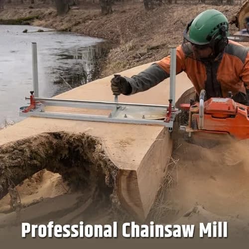 WOODSTARTER 36 Inch Portable Chainsaw Mill | Heavy-Duty Aluminum & Stainless Steel, Suitable for 14–36 Inch Chainsaws thumbnail 7