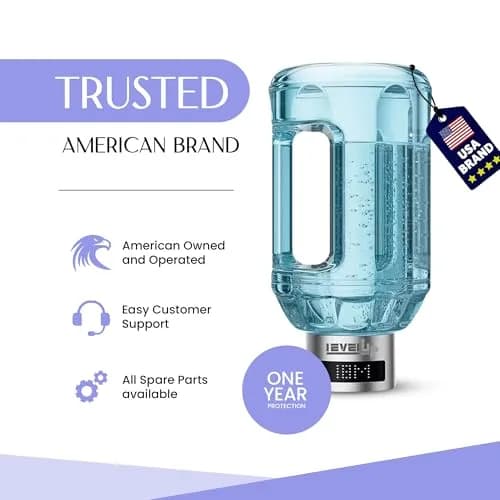 Level Up Way Hydrogen Water Bottle Generator 1.5L (51oz) | Portable Electrolysis with Digital Display thumbnail 2