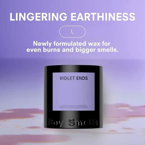 Boy Smells Violet Ends Candle 8.5 oz Aromatic Home Fragrance Up to 50-Hour Burn thumbnail 3