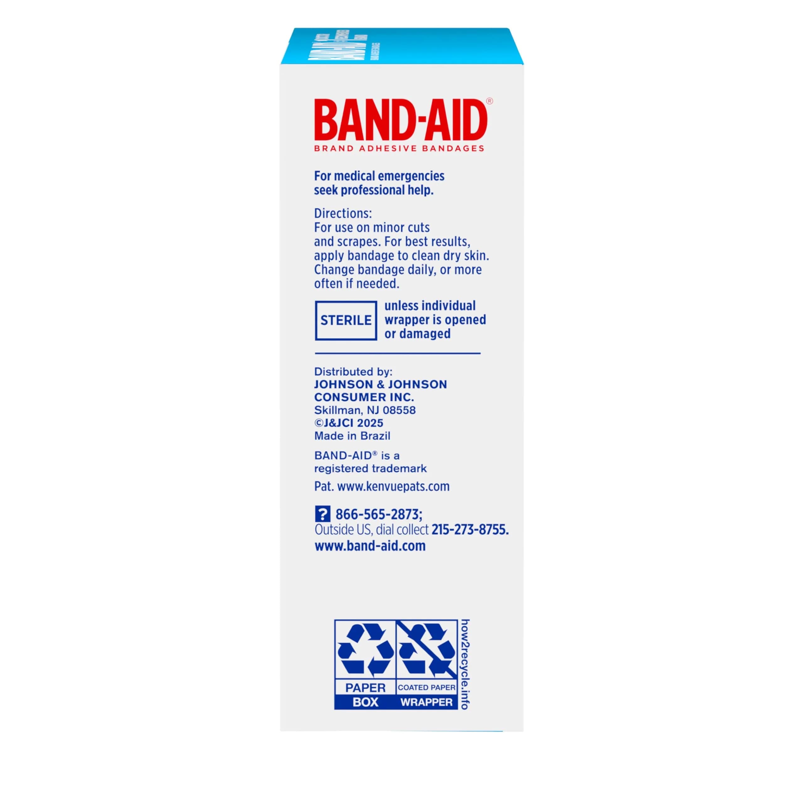 BAND-AID Brand Sheer Spot Square Adhesive Bandages 50 Count | Sterile Wound Care for Minor Cuts & Burns - view 9