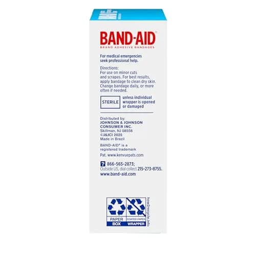 BAND-AID Brand Sheer Spot Square Adhesive Bandages 50 Count | Sterile Wound Care for Minor Cuts & Burns thumbnail 9