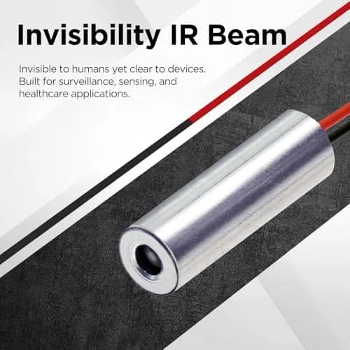 Quarton IR Dot Laser Module 940nm Class 1 1.1mW 7x21mm | Precision Beam for Stealth Sensing thumbnail 4