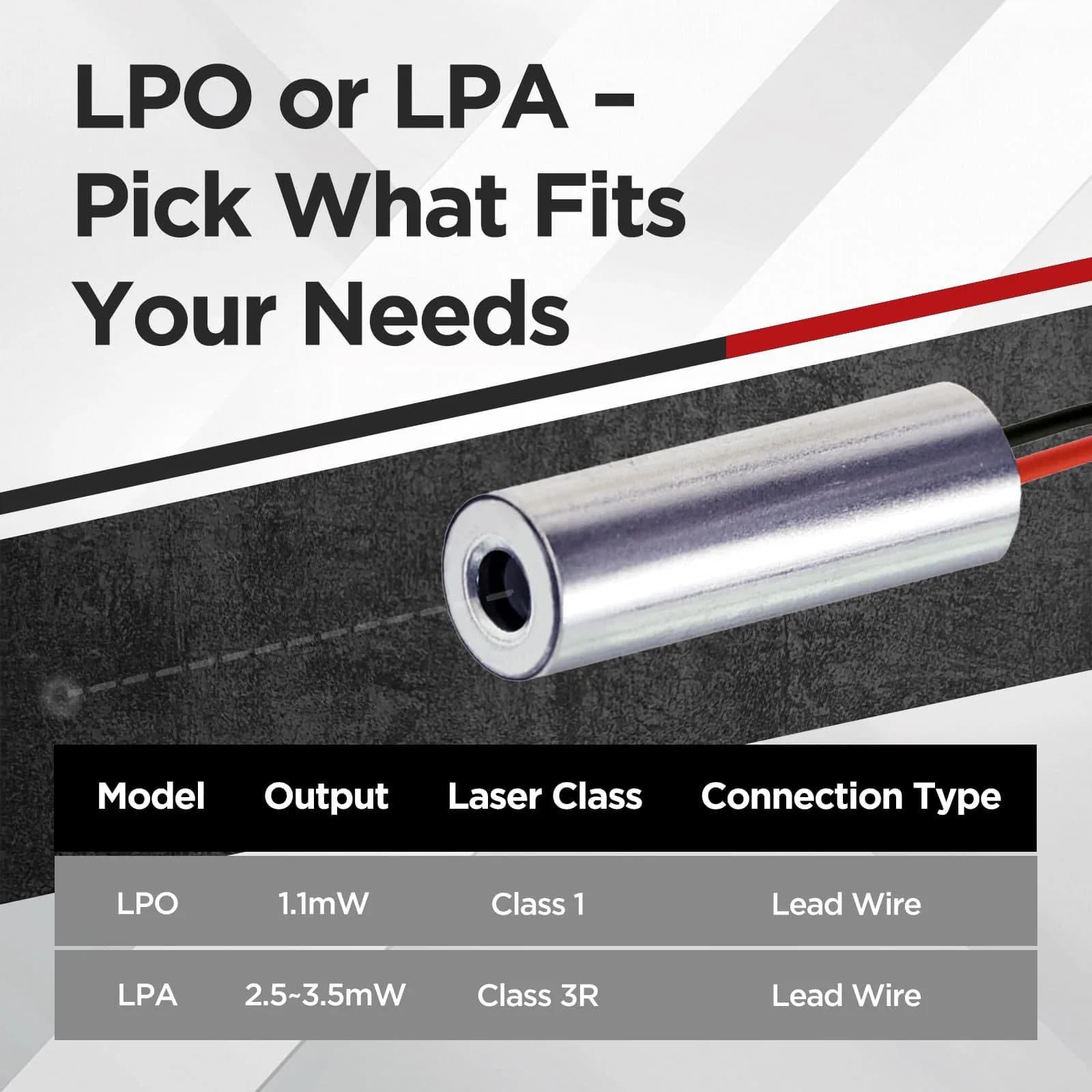 Quarton IR Dot Laser Module 940nm Class 1 1.1mW 7x21mm | Precision Beam for Stealth Sensing - view 8