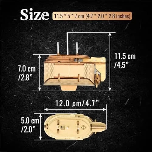 PUZZLE POTATO Tesla's Boat Wooden Escape Room Puzzle Box for Adults | Mechanical Brain Teaser with Hidden Compartments thumbnail 5