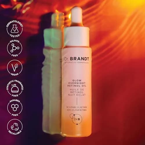 Dr. Brandt Bright This Way Glow Overnight Retinol Oil - 2 x 30ml | Nourishing Night Skin Renewal thumbnail 8