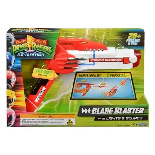 PlayMates Power Rangers Blade Blaster Role Play | Versatile, Lights & Sounds (70-120 chars) thumbnail 4