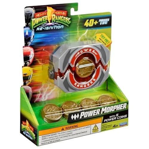 Power Rangers Mighty Morphin Re-Ignition Power Morpher Role Play with 5 Power Coins | Plays Sounds & Phrases thumbnail 6