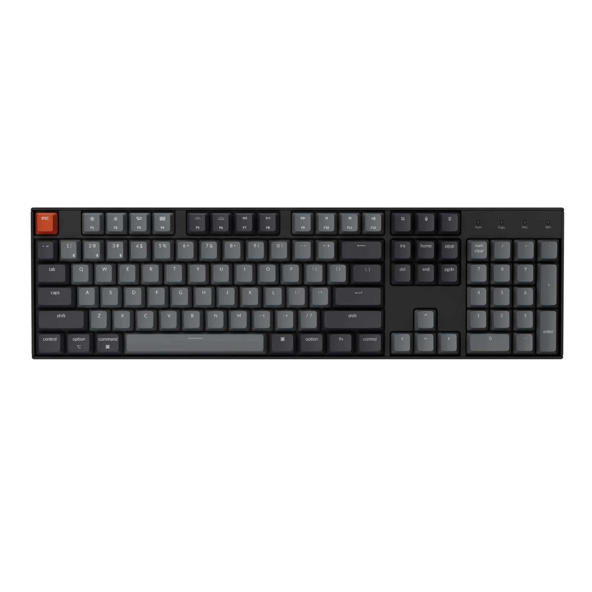 Keychron K10 Full Size Mechanical Keyboard with Keychron Silent K Pro Red Switches & White LED - main product image