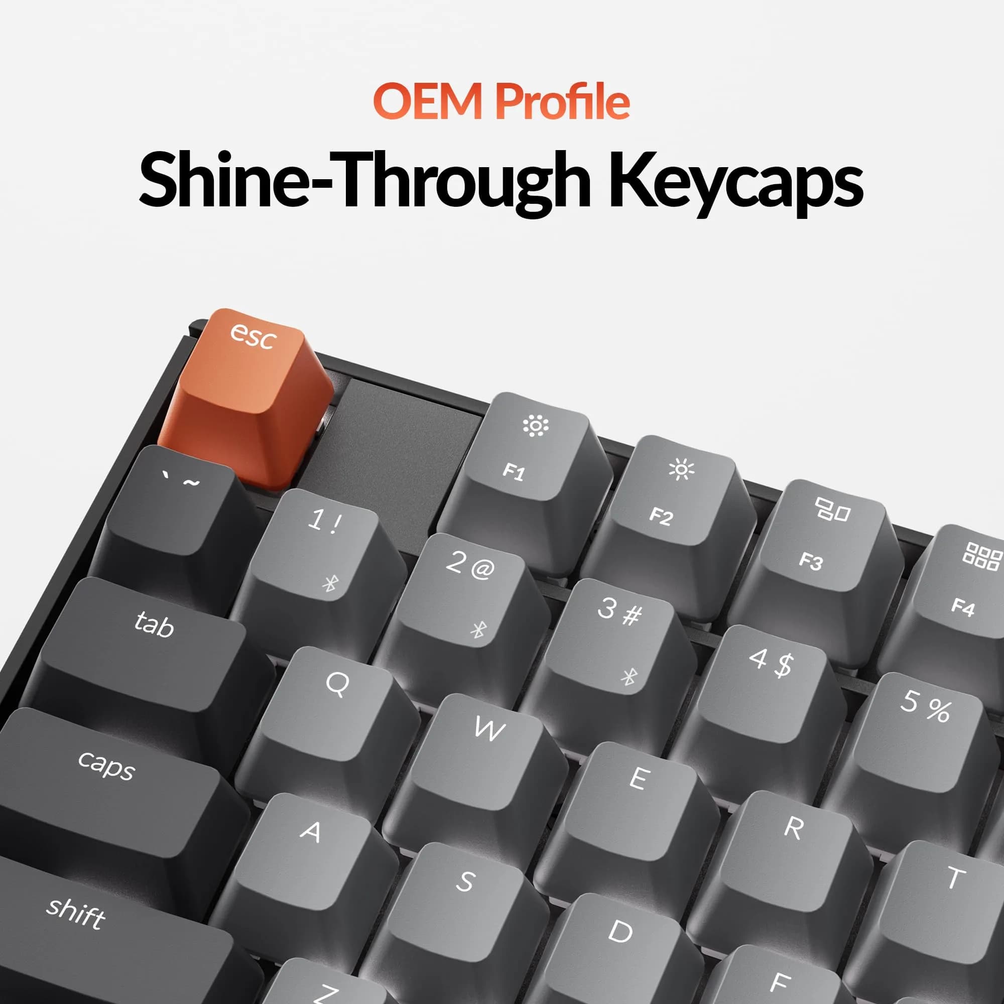 Keychron K10 Full Size Mechanical Keyboard with Keychron Silent K Pro Red Switches & White LED - view 4