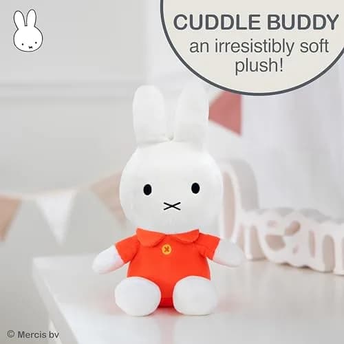KIDS PREFERRED Miffy Plush Toy 20 cm (8 Inch) Sitting Dutch Bunny | ASTM-Tested Educational Toy thumbnail 4