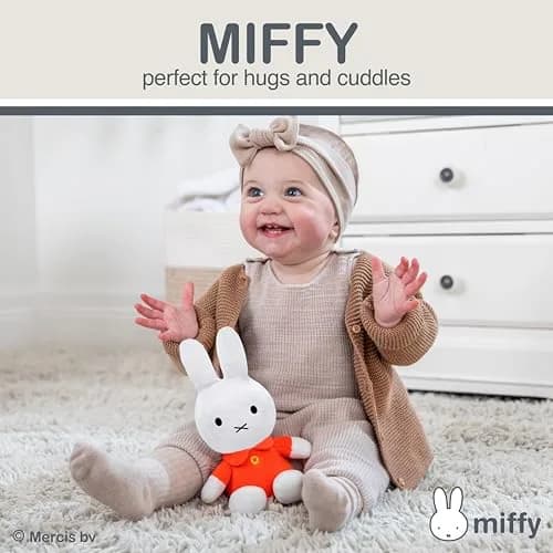 KIDS PREFERRED Miffy Plush Toy 20 cm (8 Inch) Sitting Dutch Bunny | ASTM-Tested Educational Toy thumbnail 2