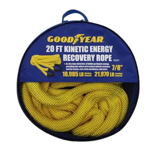 GRIP GRAND RAPIDS INDUSTRIAL PRODUCTS Kinetic Energy Recovery Rope 20 ft | Heavy-Duty Nylon Towing Rope thumbnail 1