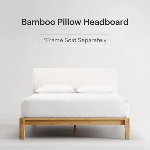 Nectar Upholstered Headboard King Linen Attachable to Bamboo Bed Frame | Elegant, Durable & Easy Setup thumbnail 2