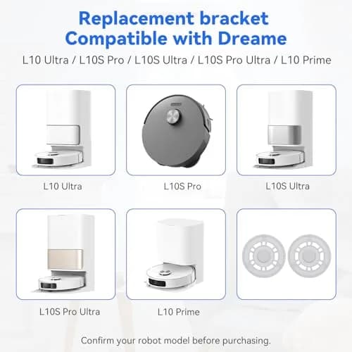 Sgizoku Mop Pad Plate Holder 2 Pack | Compatible with Dreame L10S Ultra & Xiaomi X20+ Robot Vacuums thumbnail 3