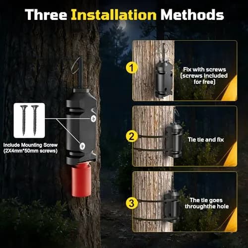 REMFLY 2 Pack 12 Gauge Perimeter Trip Alarm with Screws | Outdoor Security & Wildlife Deterrent thumbnail 6