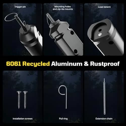 REMFLY 2 Pack 12 Gauge Perimeter Trip Alarm with Screws | Outdoor Security & Wildlife Deterrent thumbnail 8
