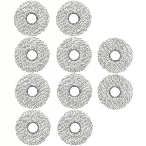 Electropan 10pcs Replacement Mop Pads for Ecovacs Deebot X5 Pro Omni | Washable & Reusable Microfiber Cleaning Cloths thumbnail 1