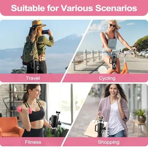 RONGFY Black Bow Accessories Set for Stanley Tumbler | 6-Piece Set with Handle Strap, Boot, Straw Cover thumbnail 7