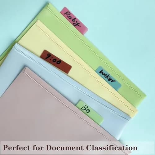 ELII 500 PCS Sticky Tabs 2 Inch Index Tabs, Page Markers File Tabs | 10 Pastel Colors, 2 Sizes thumbnail 7