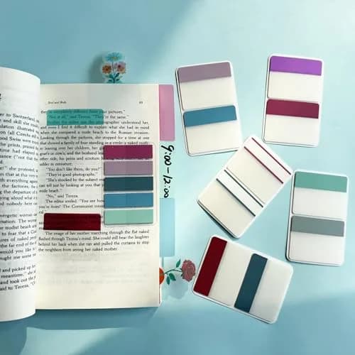 ELII Sticky Index Tabs 2 Inch Book Tabs, Page Markers File Tabs, 500 Pieces | Writable & Repositionable thumbnail 4