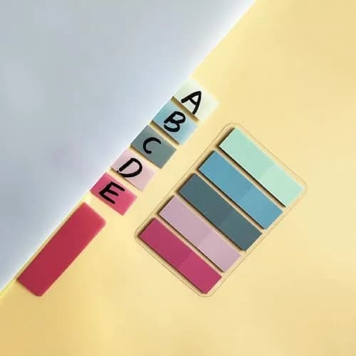 ELII Sticky Index Tabs 2 Inch Book Tabs, Page Markers File Tabs, 500 Pieces | Writable & Repositionable thumbnail 5