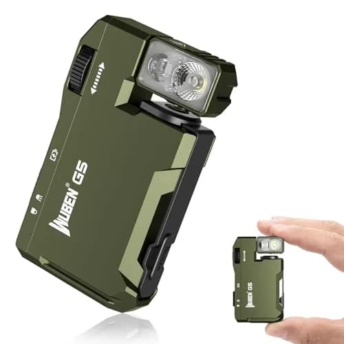 WUBEN G5 Rechargeable EDC Flashlight, Mini Flat Bright Small Flashlight 400 Lumens (52.3g) | Dual Light Source LED Torch thumbnail 1