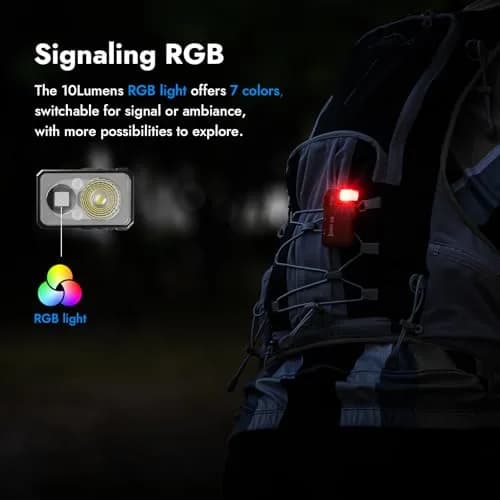 WUBEN G5 Rechargeable EDC Flashlight, Mini Flat Bright Pocket Flashlight with RGB, 400 Lumens | 15.6 cm (6.14 in) Length thumbnail 5