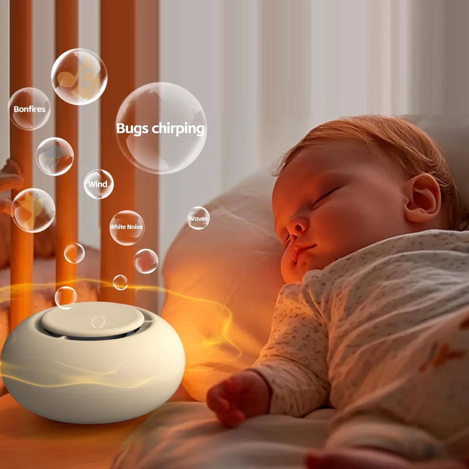 jaroco Portable Baby Sound Machine with 12 Soothing Sounds & 15-Hour Battery Life | Sleep Soother for Travel - view 4