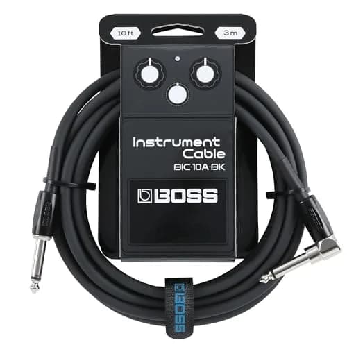 BOSS BIC-10A Series Instrument Cable 10ft/3m | Vibrant, Durable, Quiet Operation thumbnail 1