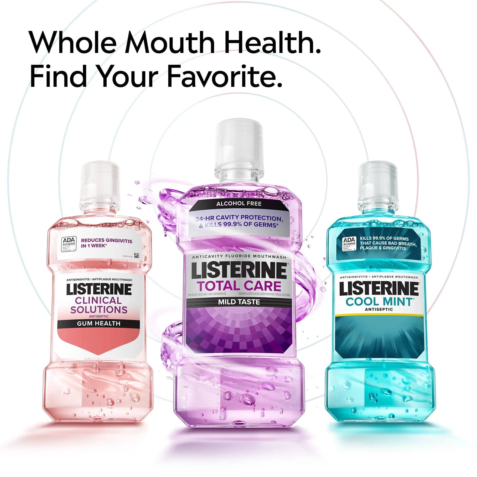 Listerine Zero Alcohol Mouthwash Fresh Breath & Clean Mouth (500ml / 16.9 fl oz) | Kills 99% of Germs That Cause Bad Breath - view 6