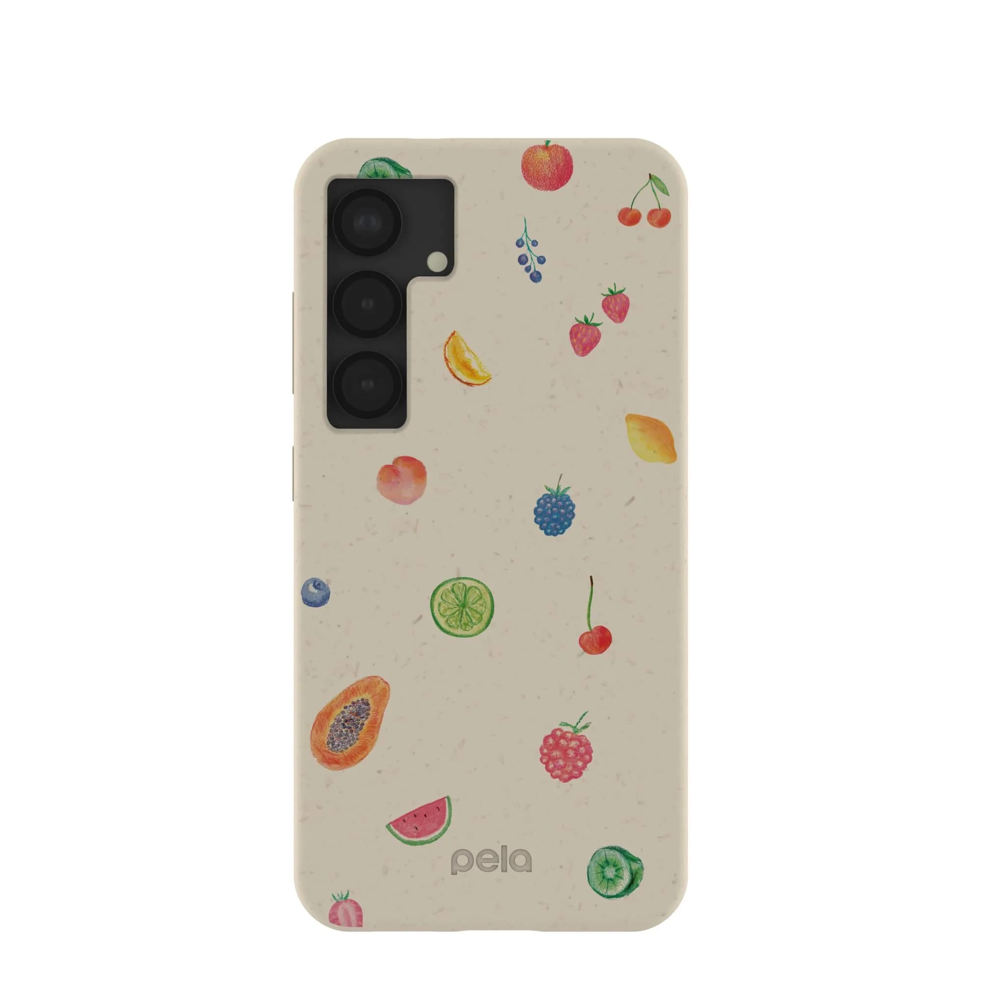 Pela Phone Case for Samsung Galaxy S25 | Eco-Friendly, Supports Wireless Charging, Limited Edition, LFog Lil Fruity — LFog Lil Fruity