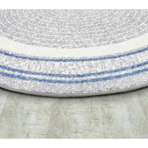 Joy Carpets Cozy Corner 3'10" x 5'4" Oval Area Rug in Light Blue | Child-Friendly Classroom & Playroom Decor thumbnail 2