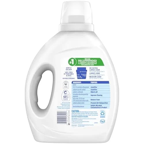 all Liquid Laundry Detergent for Sensitive Skin, 2159 ml (73 Fl Oz) | Dermatologist Recommended for Hypoallergenic Cleaning thumbnail 6