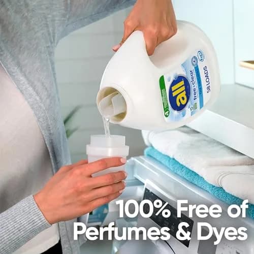 all Liquid Laundry Detergent for Sensitive Skin, 2159 ml (73 Fl Oz) | Dermatologist Recommended for Hypoallergenic Cleaning thumbnail 3