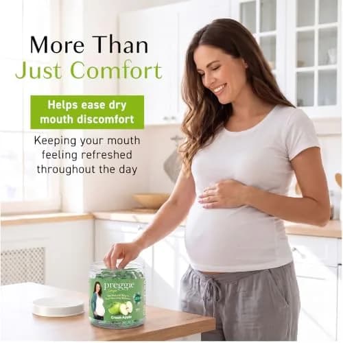Three Lollies Preggie Pop Drops Pregnancy Candy, Green Apple, 32 Count | Pregnancy Nausea Relief with Vitamin B6 thumbnail 3